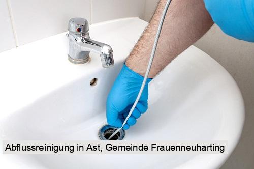 Abflussreinigung in Ast, Gemeinde Frauenneuharting