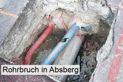 Rohrbruch in Absberg