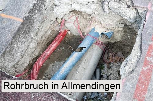 Rohrbruch in Allmendingen