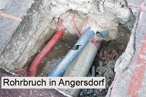Rohrbruch in Angersdorf