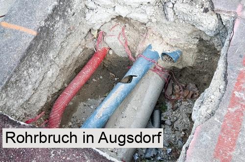 Rohrbruch in Augsdorf