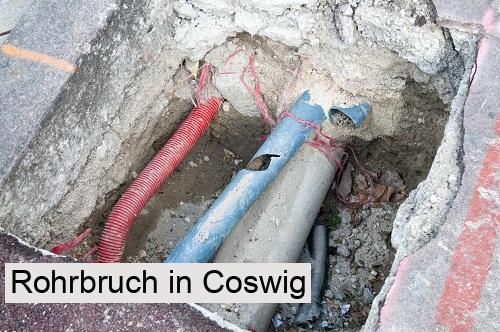 Rohrbruch in Coswig