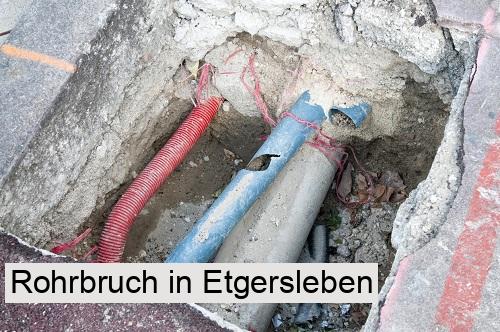 Rohrbruch in Etgersleben