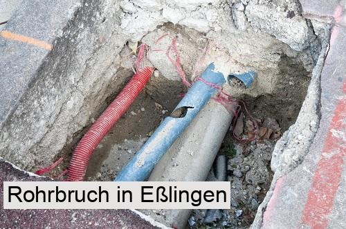 Rohrbruch in Eßlingen