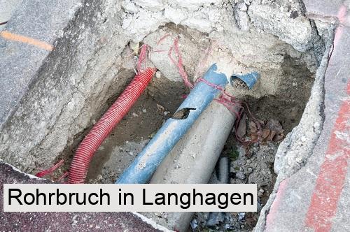 Rohrbruch in Langhagen