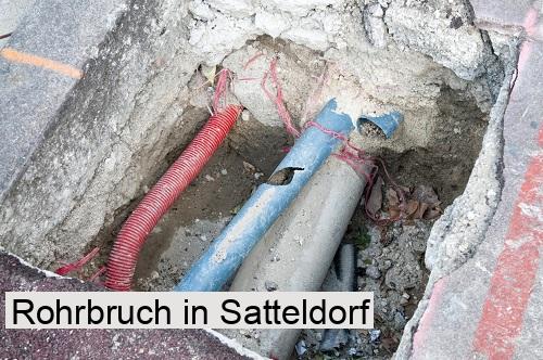 Rohrbruch in Satteldorf