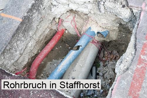 Rohrbruch in Staffhorst